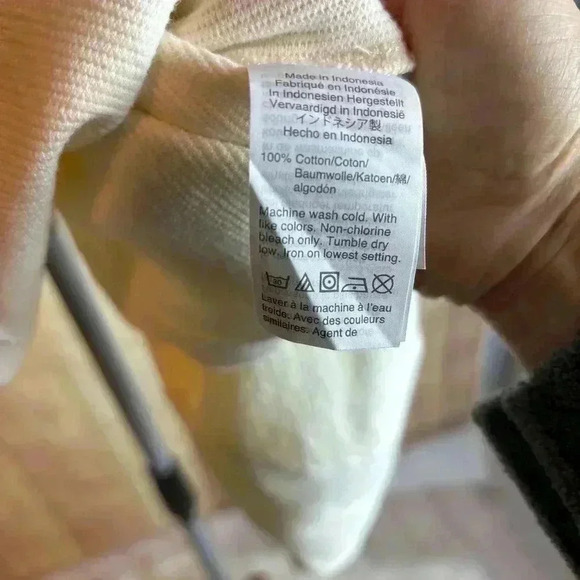 Madewell Texture and Thread Mockneck Blouse Top Cream Size S - Picture 7 of 7